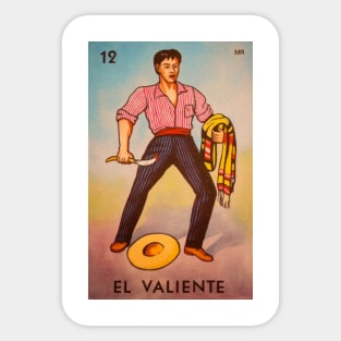 El Valiente Loteria Mexicana Sticker